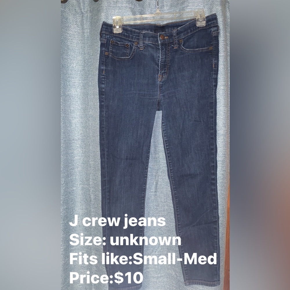 J crew blue jeans. Size tag is out of jeans